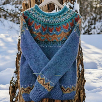 Imogen – Knitted Sweater with Traditional Pattern