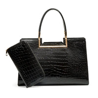 Leather Bag and Wallet Set